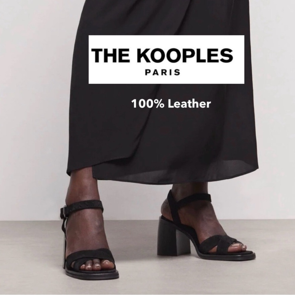 Kooples Suede Heel Sandals 38.5
